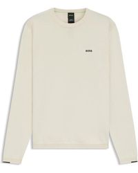 BOSS - Crew Neck Jumper With Logo Detail - Lyst