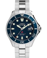 Timex - Deepwater Water Resistant Analogue Quartz Watch - Lyst