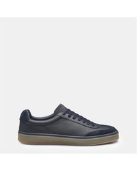 BOSS - Zarek Suede Leather Low-Top Trainers - Lyst