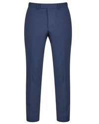 Richard James - Wilder Navy Tailored Fit Suit Trousers - Lyst