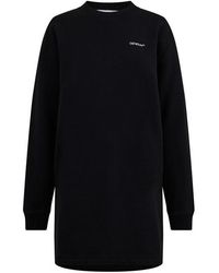 Off-White c/o Virgil Abloh - Floral Embroidered Arrow Logo Dress - Lyst