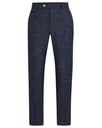BOSS - H Genius Slim Fit Trousers - Lyst