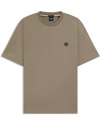 BOSS - Taut Minimalist Design T-Shirt With Logo Detail - Lyst