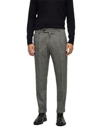 BOSS - P Perin Pleat Tailored Trousers - Lyst
