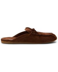 Miu Miu - Sabot Boat Shoe Flat Mules - Lyst