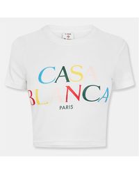 CASABLANCA - Casa Stack Baby Tee - Lyst
