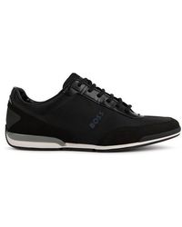 BOSS - Saturn Low Top Everyday Trainers With Technical Mesh - Lyst