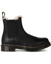 Dr. Martens - 2976 Leonore Fur Lined Chelsea Boot - Lyst
