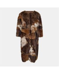 Prada - Patchwork Textured Insulated Shearling Jacket - Lyst