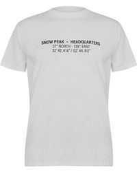 Snow Peak - Hq Topographic T-Shirt - Lyst