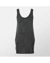 Represent - Swirl Lyocell Functional Pockets T-Shirt Dress - Lyst