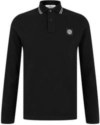 Stone Island - Logo Cotton Compass Patch Polo Shirt - Lyst