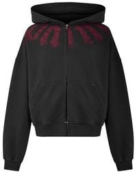 Palm Angels - Cropped Zip-Up Hoodie - Lyst