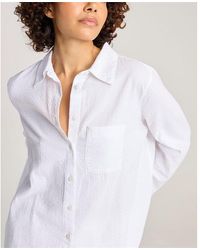 Nudea - Seersucker Boxy Shirt - Lyst