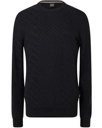 BOSS - Knitted Top - Lyst