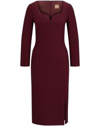 BOSS - Dihera1 Wrap Dress - Lyst