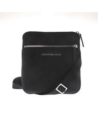 Emporio Armani - Nylon Allover Jacquard Logo Shoulder Bag - Lyst