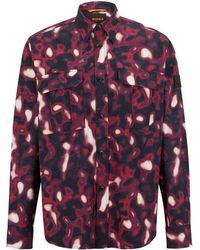 BOSS - Lisel Plain Long-Sleeve Shirt - Lyst