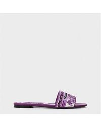 Dolce & Gabbana - Embroidered Majolica Logo Sandals - Lyst