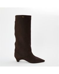 Prada - Slouch Knee High Boots - Lyst
