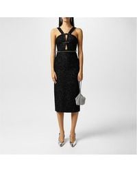 Self-Portrait - Tinsel Boucle Maxi Dress - Lyst