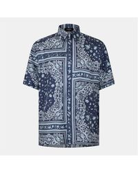 Fendi - Bandana Short Sleeve Patterned Shirt - Lyst