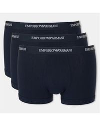 Emporio Armani - Core Logo Boxers 3-Pack - Lyst