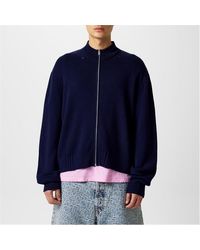 Acne Studios - Distressed Zip Cardigan - Lyst