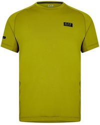 EA7 - Box Logo T-shirt - Lyst