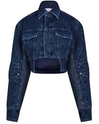 Off-White c/o Virgil Abloh - Off- Lightweight Oversize Denim Jacket - Lyst