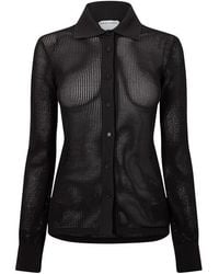 Bottega Veneta - Geometric Pattern Cardigan - Lyst
