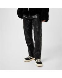 Cole Buxton - Leather Stacked Carpenter Pants - Lyst