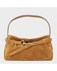 Miu Miu - Aventure Suede Shoulder Bag - Lyst