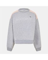 Lacoste - Crew-Neck Relaxed Fit Sweatshirt - Lyst
