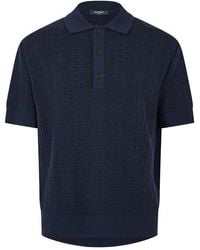 Balmain - Mono Short Sleeve Polo Shirt - Lyst