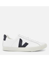 Veja - Esplar Leather Court Trainers - Lyst
