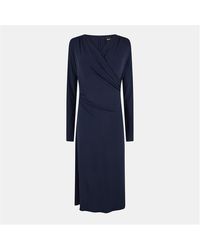 BOSS - Ettita 10263100 01 Wrap Dress - Lyst