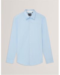 Ted Baker - Long-Sleeve Cotton Shirt - Lyst