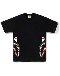 A Bathing Ape - 1st Camo Side Shark T-shirt - Lyst