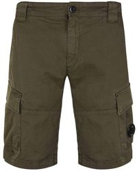 C P Company Bermuda Cargo Shorts - Green