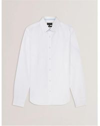 Ted Baker - Long-Sleeve Oxford Plain Shirt - Lyst