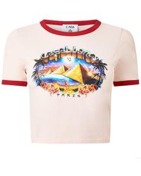 CASABLANCA - Casa Lgo Baby Tee Ld63 - Lyst