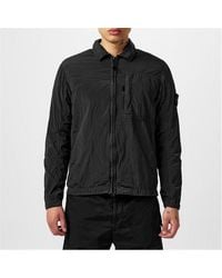 Stone Island - Garment Dyed Crinkle Reps Over Shirt - Lyst
