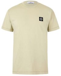 Stone Island - Cotton Compass Logo Patch T-Shirt - Lyst