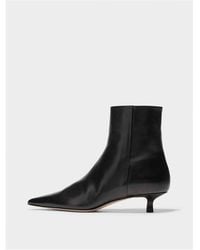 Aeyde - Sofie Cow Boot Ankle Heeled Boots - Lyst