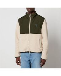 Ami Paris - Sherpa Zipped Jacket - Lyst