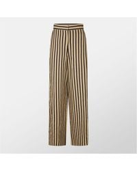 Max Mara - Cestino Striped Palazzo Trousers - Lyst