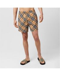 Burberry - Archival Check Swim Shorts - Lyst