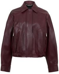 Versace - Blouson Leather Jacket - Lyst
