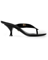 Dolce & Gabbana - Dg Thong Heeled Mule Ld64 - Lyst